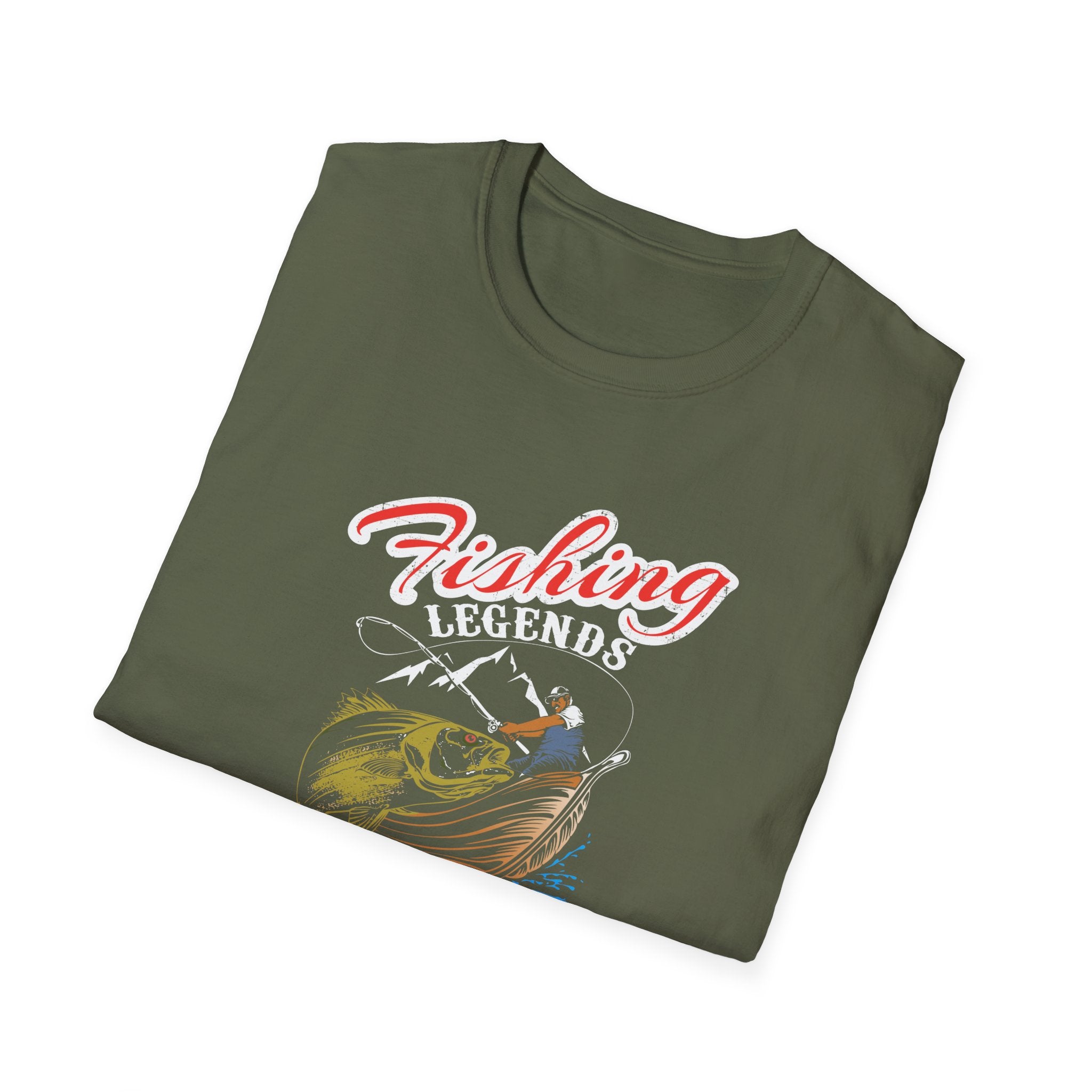Canada Fishing Unisex Softstyle T-Shirt - Fun Graphic Tee for Outdoor Lovers