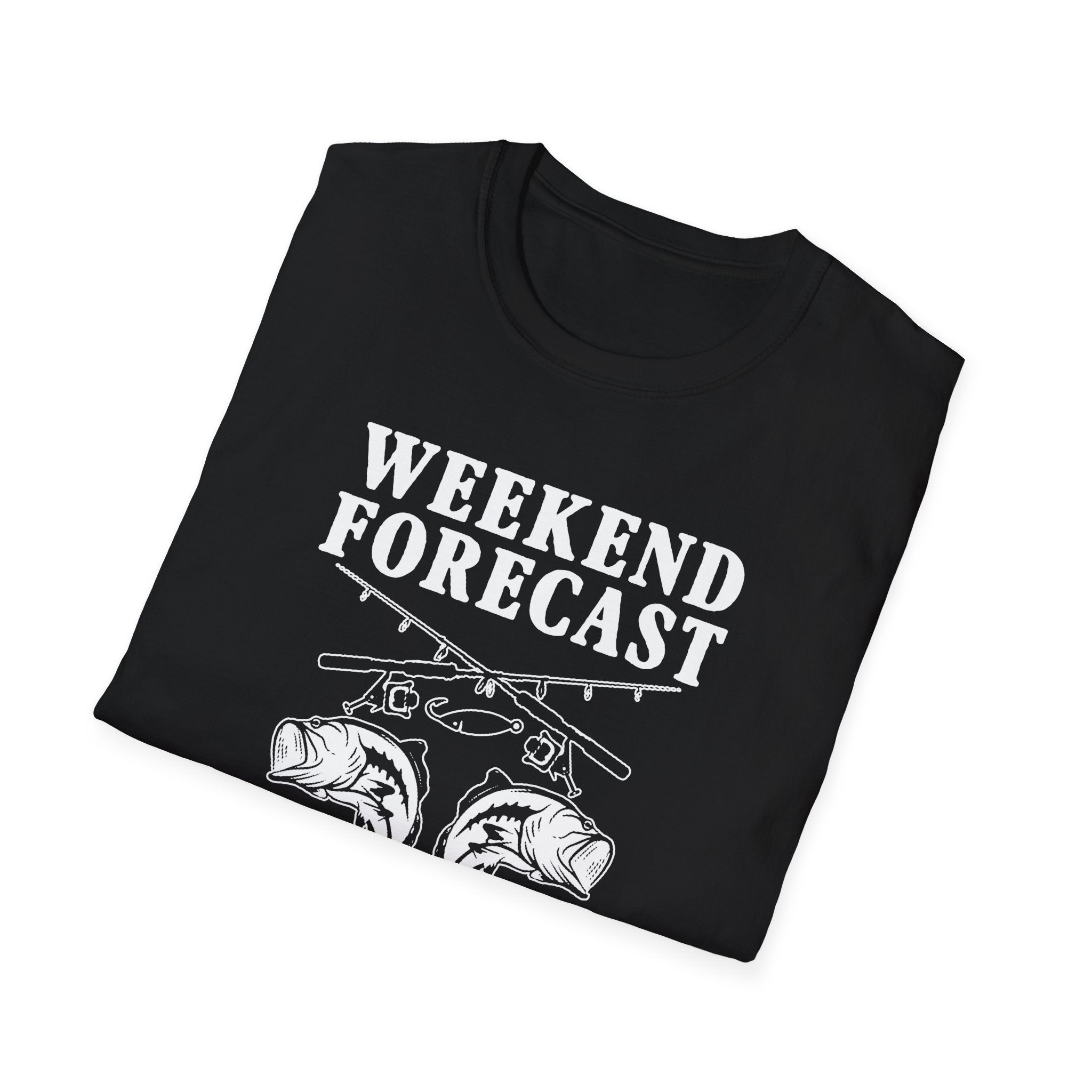 Fishing Weekend Forecast Unisex Softstyle T-Shirt