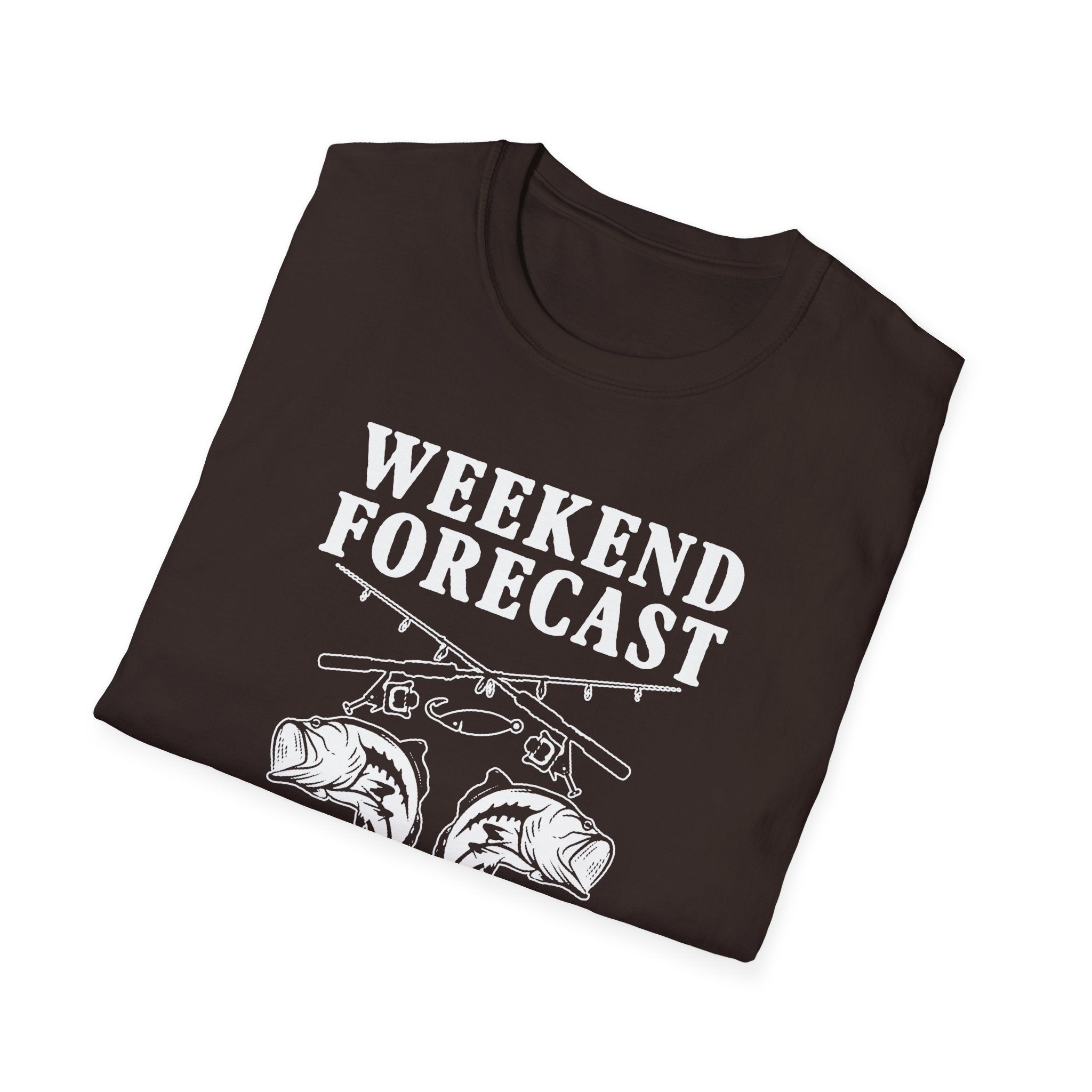 Fishing Weekend Forecast Unisex Softstyle T-Shirt