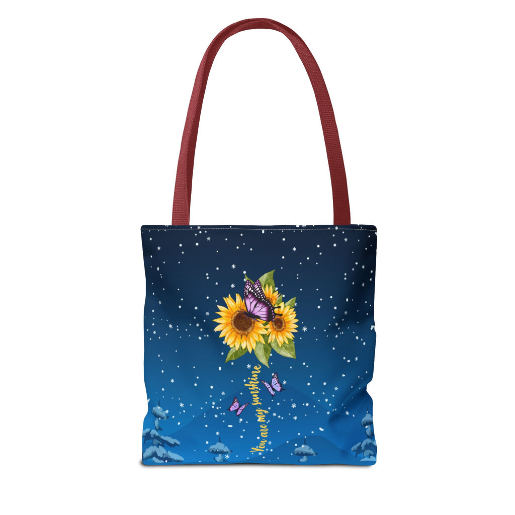 Heartfelt Sunflower Tote Bag for Daughters | Inspirational Gift | Birthday, Graduation, Mother's Day, Everyday Use, Floral Art