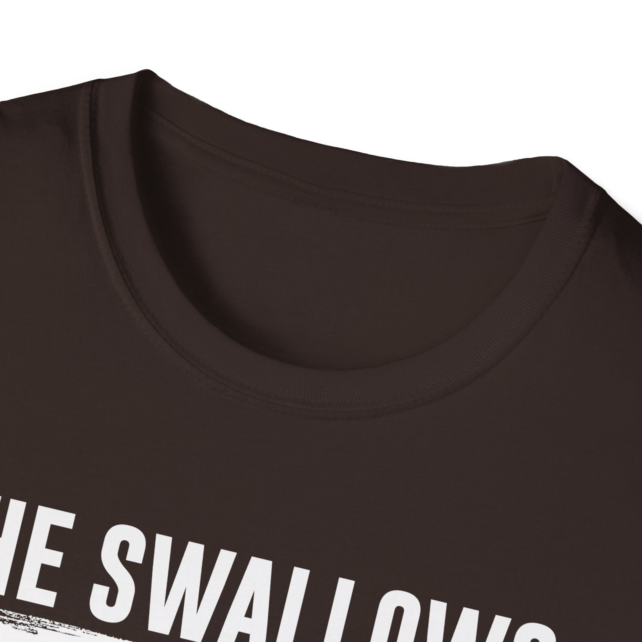 Funny Fishing T-Shirt - "She Swallows Every Time" Unisex Softstyle Tee