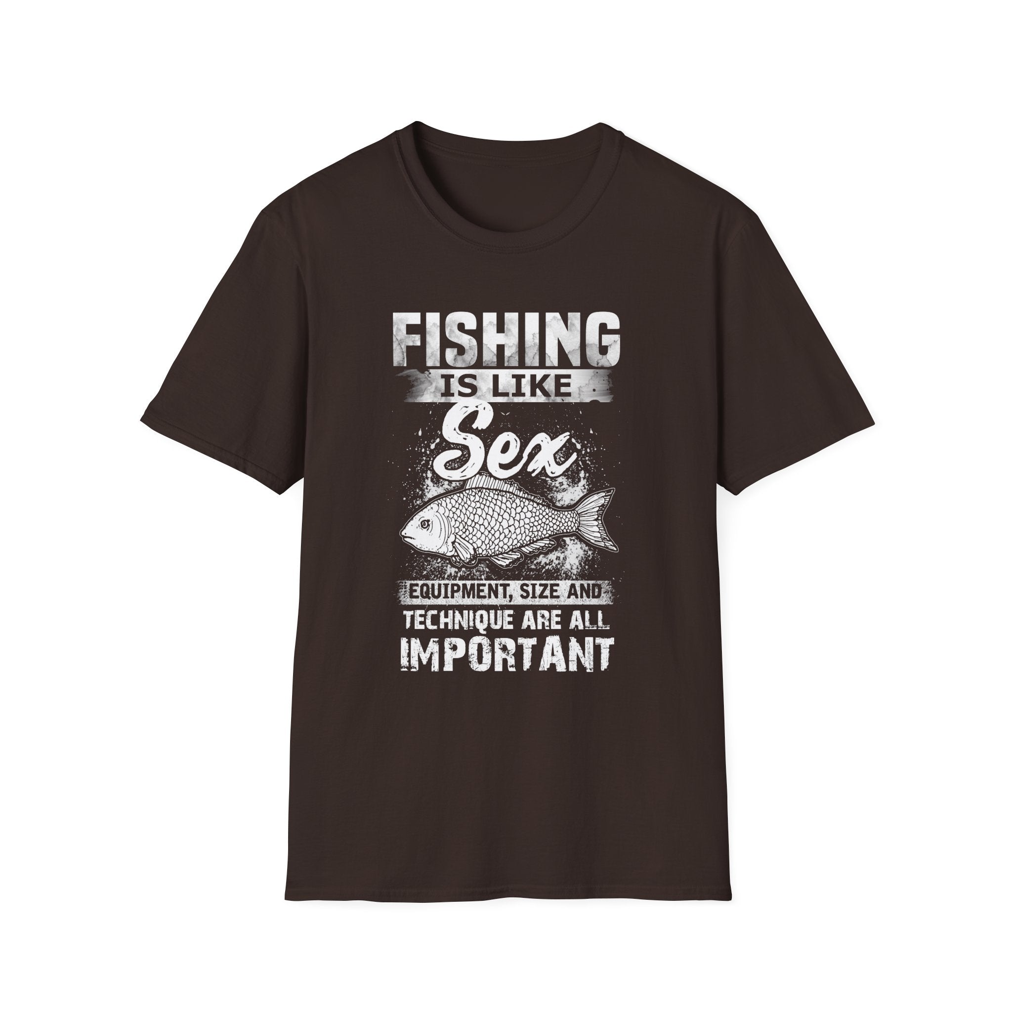Funny Fishing T-Shirt - 'Fishing is Like Sex' Graphic Tee for Anglers