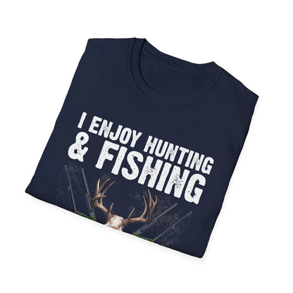 Hunting & Fishing Graphic T-Shirt - Perfect for Outdoor Enthusiasts