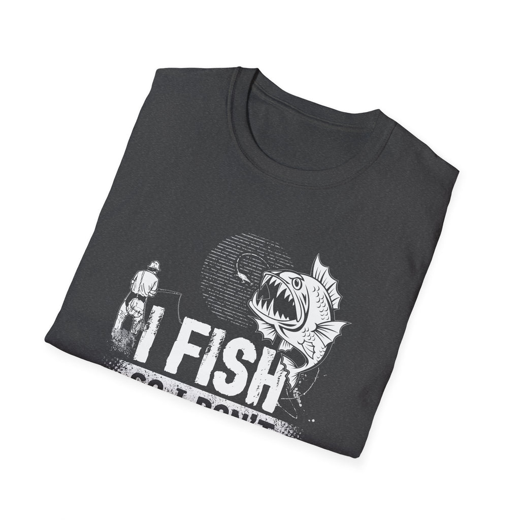 Funny Fishing T-Shirt - "I Fish So I Don't Choke People" - Unisex Softstyle Tee for Anglers