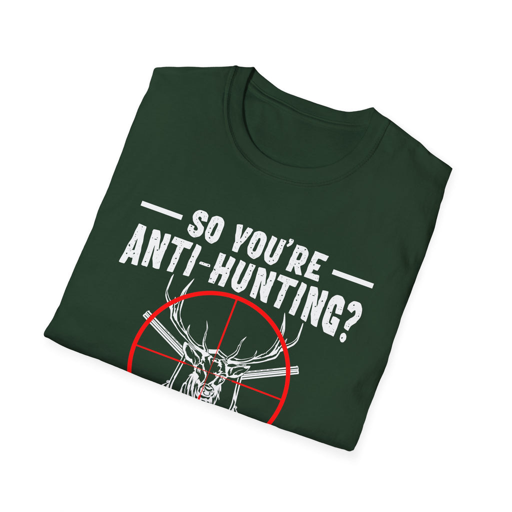 Funny Anti-Hunting T-Shirt | Unisex Softstyle Tee