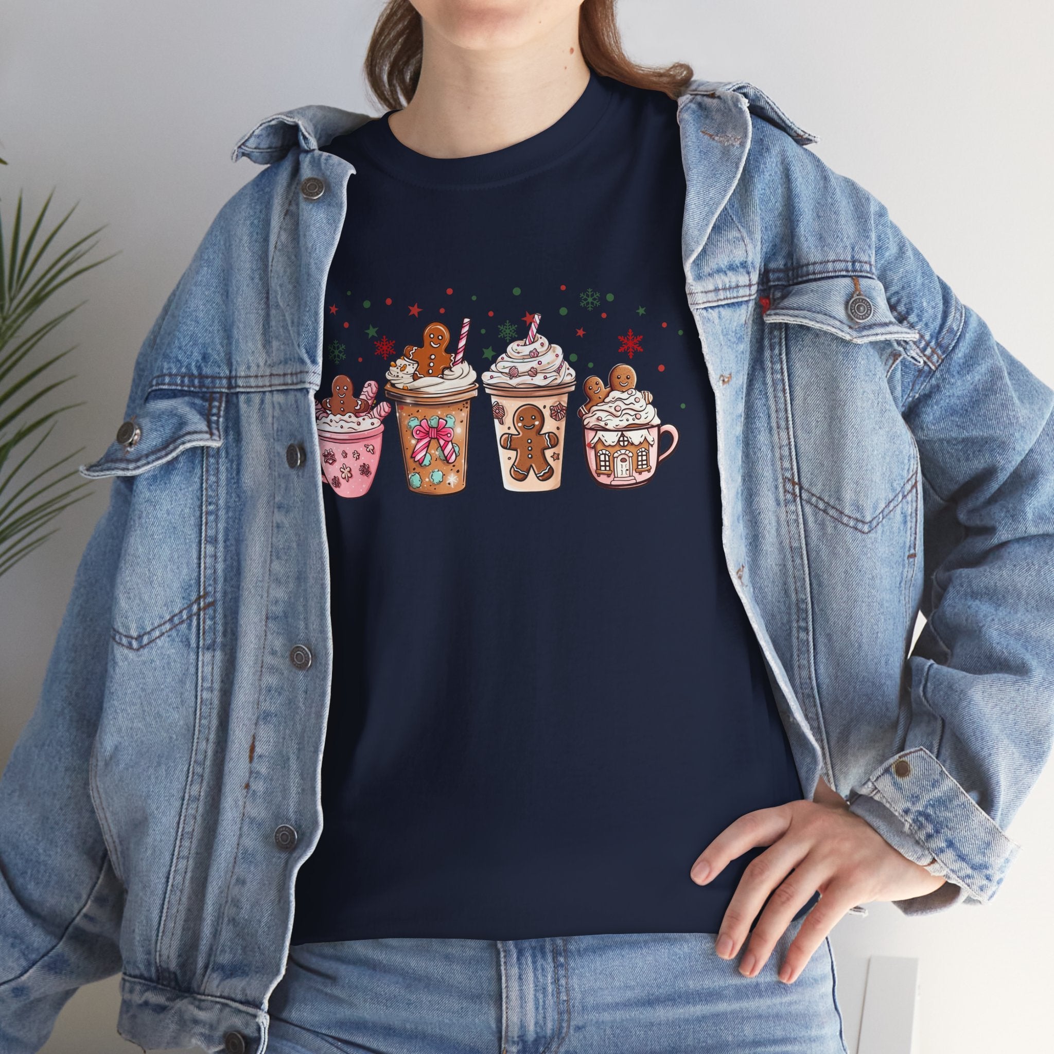 Hot Cocoa T-Shirt — Cute Holiday Mug & Gingerbread Latte Design