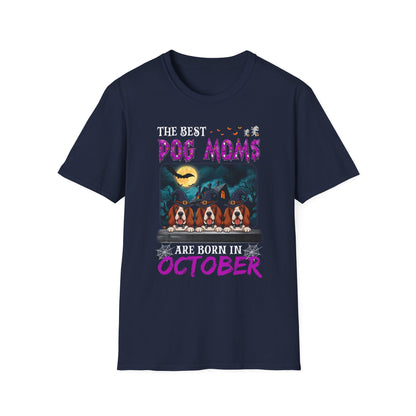 Spooky Basset Hound Dog Mom Tee