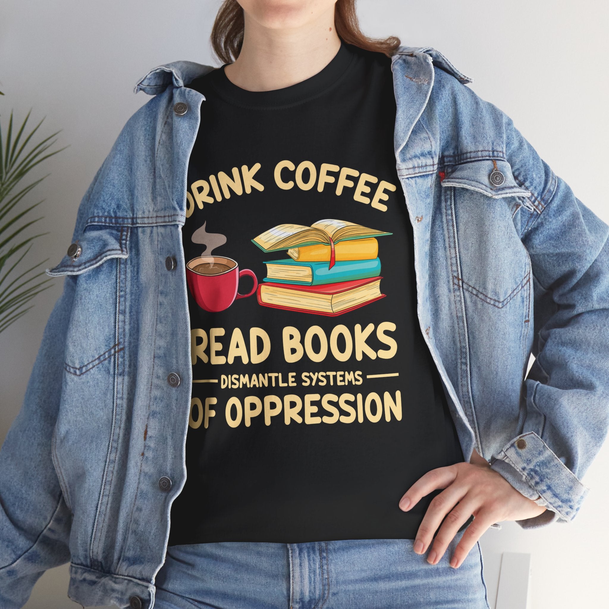 Book Lover T-Shirt — Drink Coffee, Read Books Tee