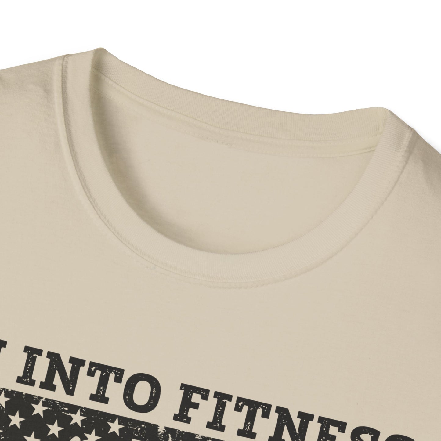 I'm Into Fitness Deer Graphic T-Shirt - Unisex Softstyle Tee for Outdoor Enthusiasts