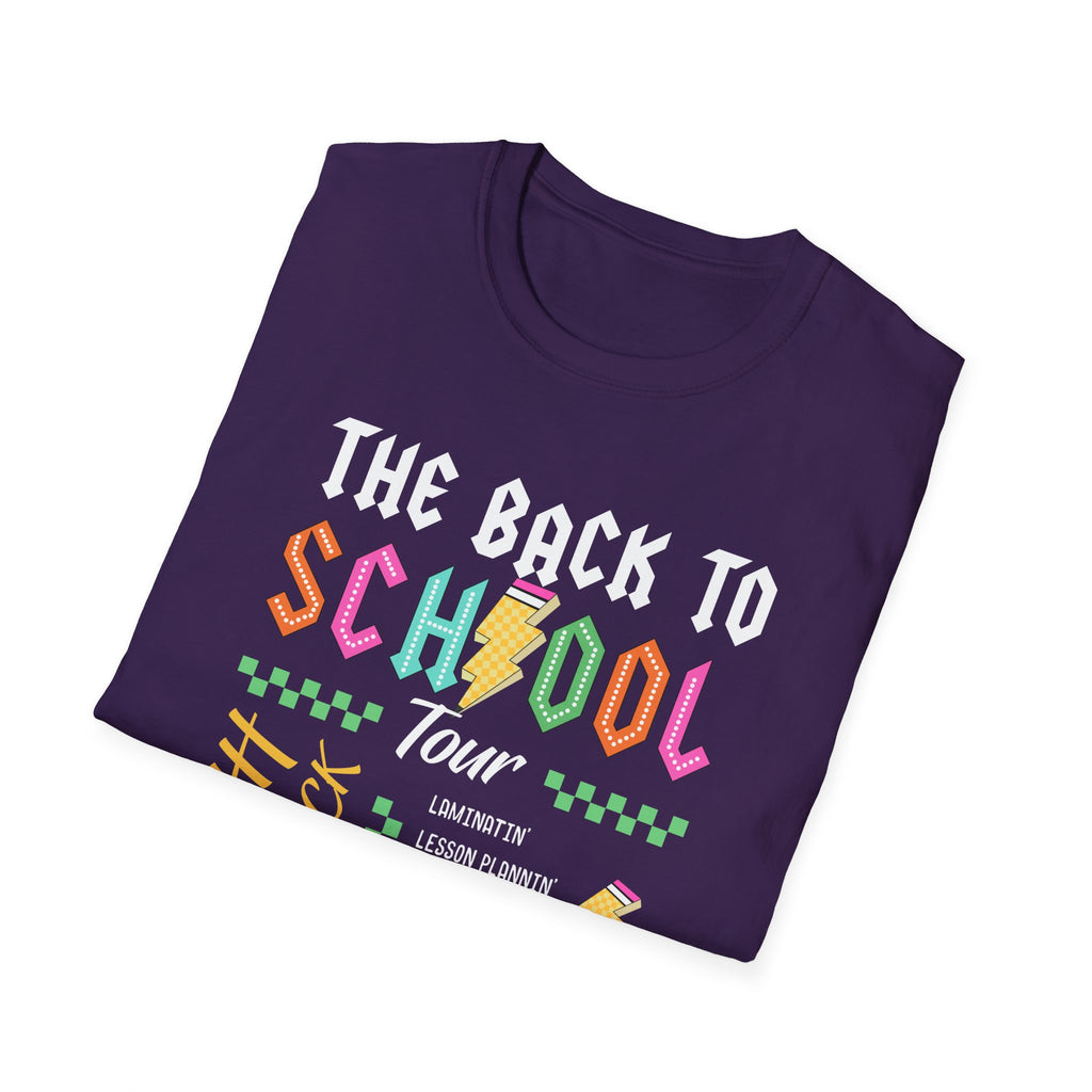 Back to School Tour Unisex T-Shirt, Funny School Tee, Student Gift Shirt, Summer Break Tops, Casual School Wear