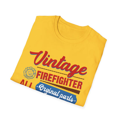 Vintage Firefighter Unisex T-Shirt - Original Parts Aged to Excellence