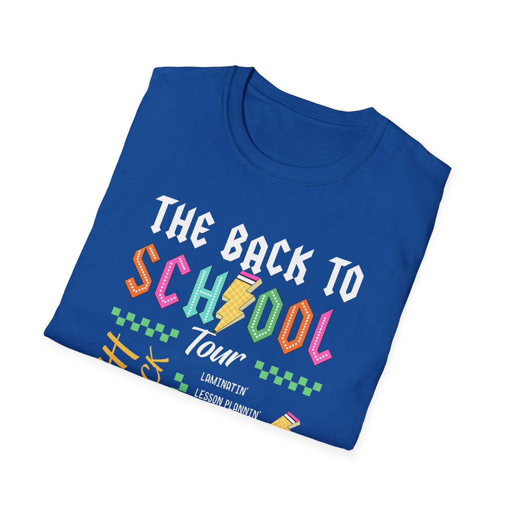 Back to School Tour Unisex T-Shirt, Funny School Tee, Student Gift Shirt, Summer Break Tops, Casual School Wear