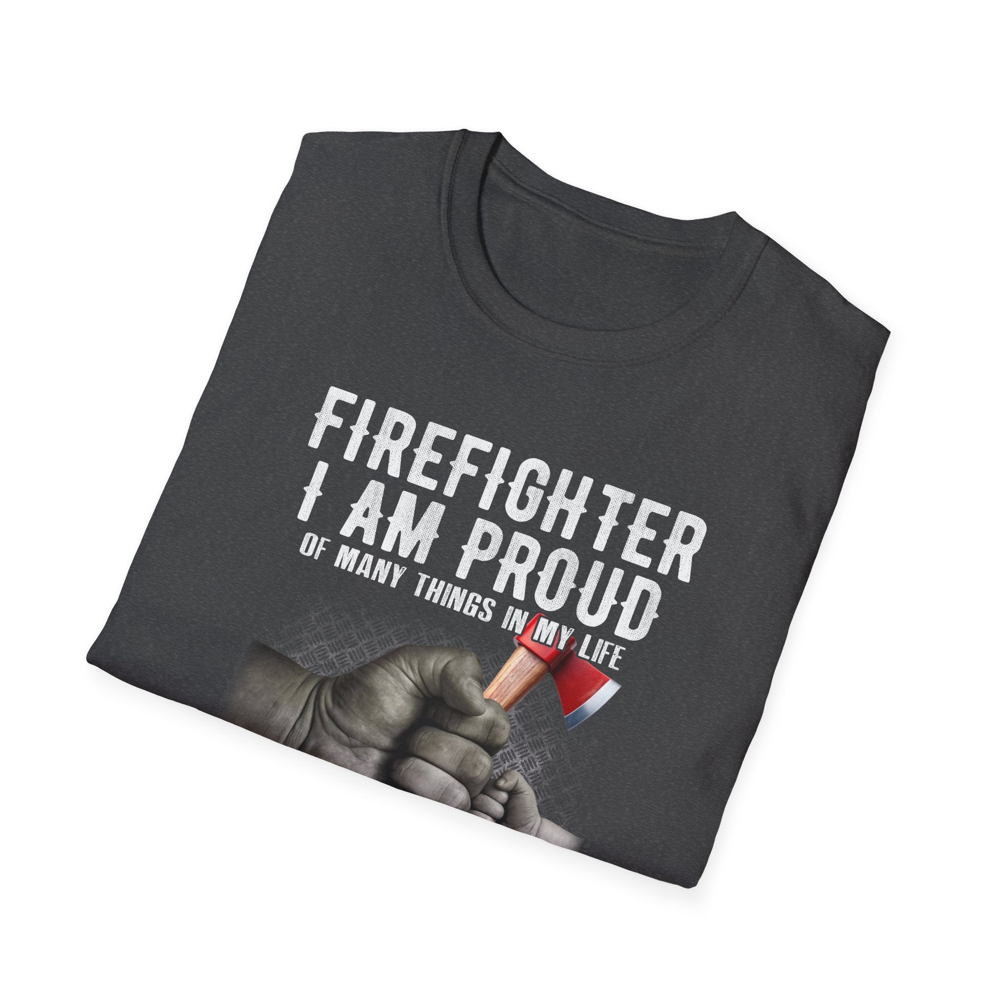 Proud Firefighter Grandpa T-Shirt | Perfect Gift for Grandpas | Casual Comfort,,,..