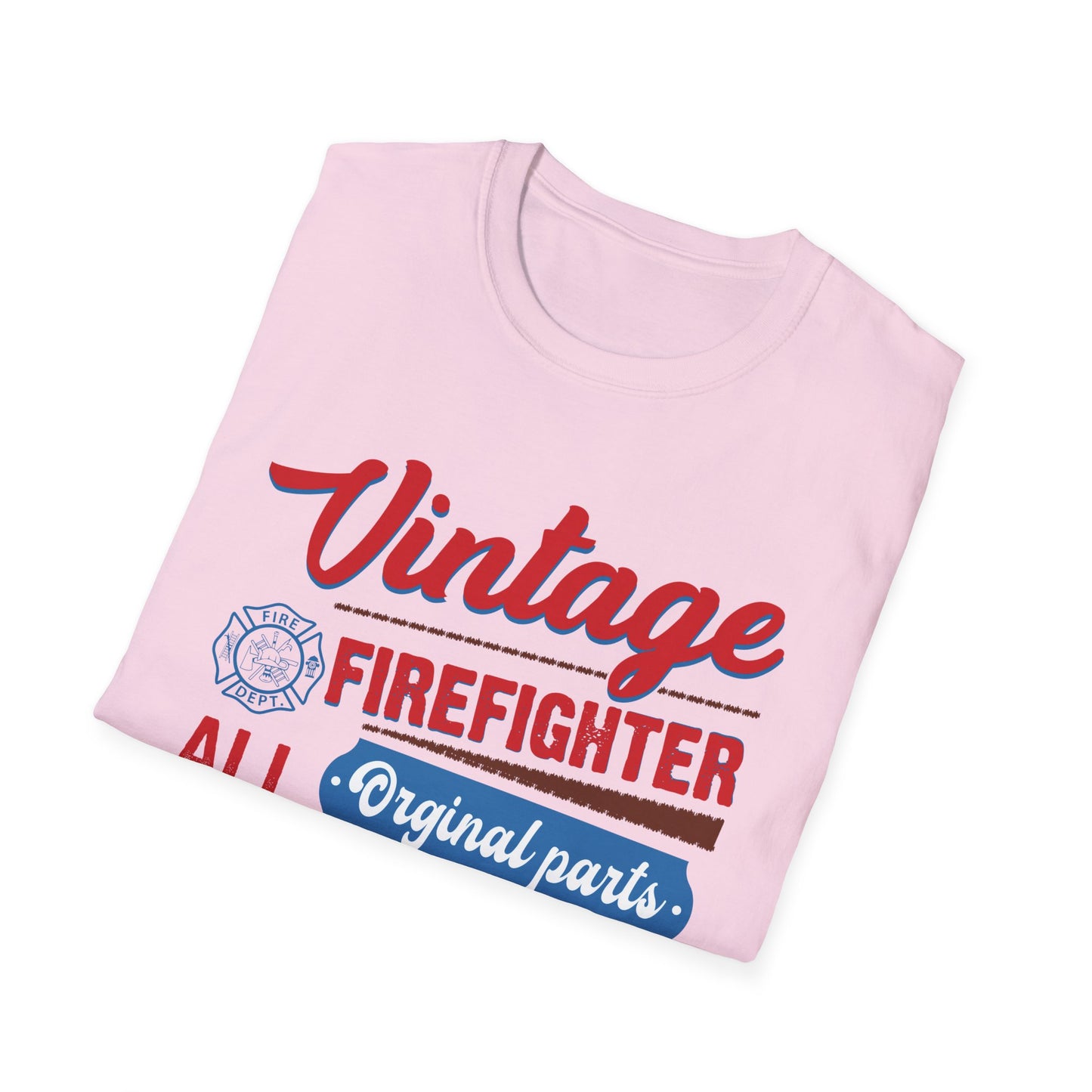 Vintage Firefighter Unisex T-Shirt - Original Parts Aged to Excellence