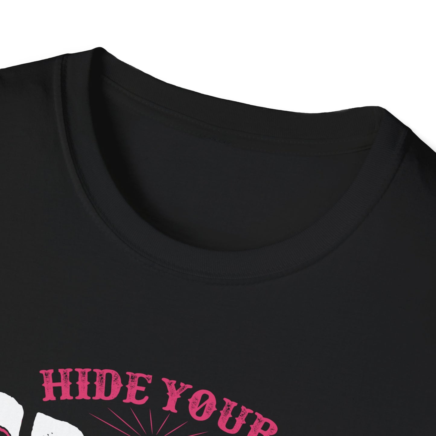 Fishing Lady T-Shirt - Hide Your Crazy & Act Like A Lady
