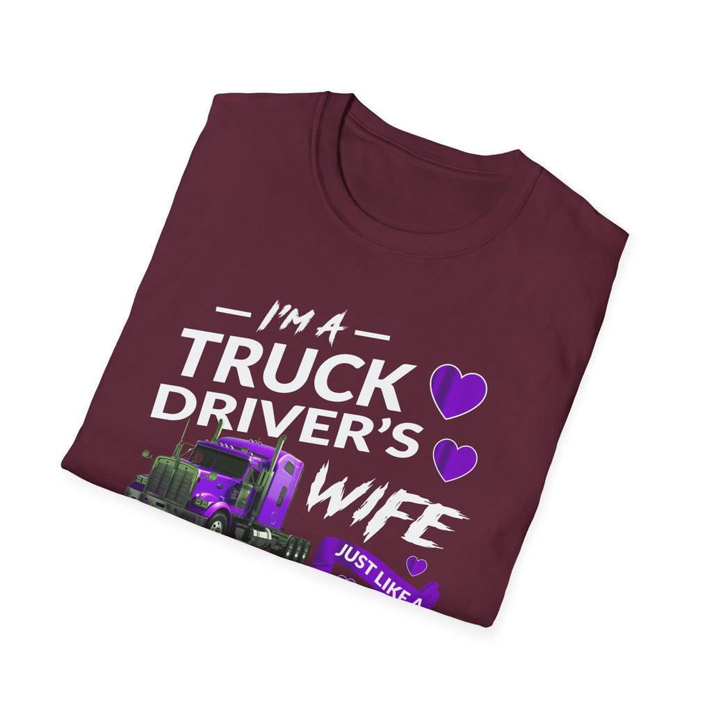 Truck Driver's Wife Tee, Gifts for Truckers, Mother's Day, Birthday, Casual Wear, Express Love