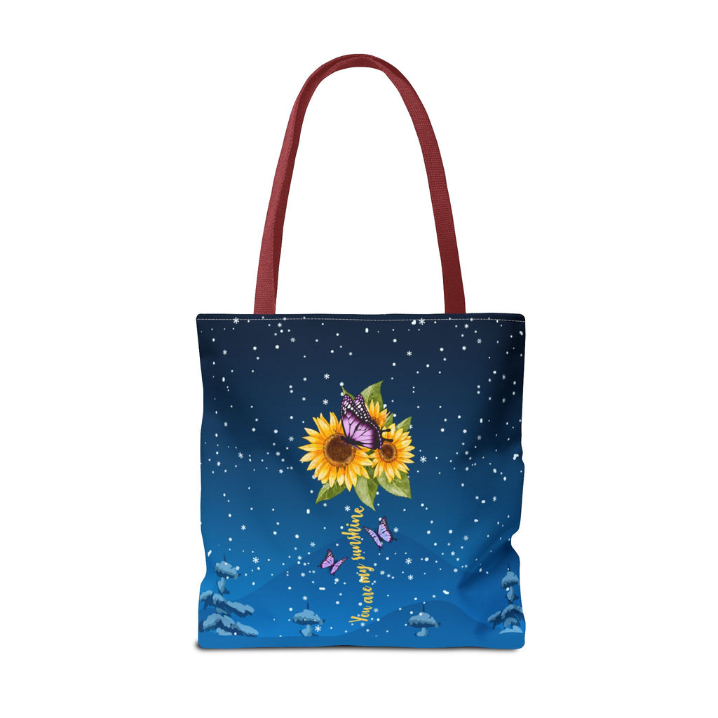 Heartfelt Sunflower Tote Bag for Daughters | Inspirational Gift | Birthday, Graduation, Mother's Day, Everyday Use, Floral Art