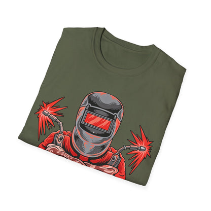 Welders Unite Graphic T-Shirt | Unisex Softstyle Tee for Welding Enthusiasts