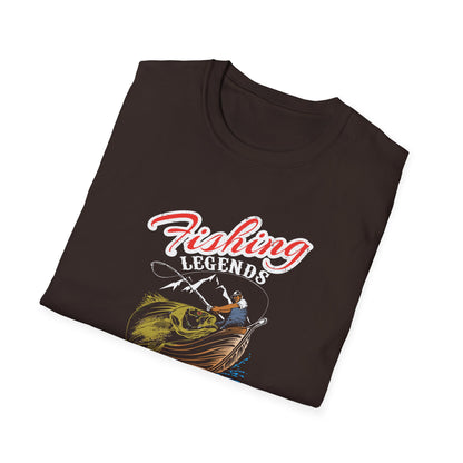 Canada Fishing Unisex Softstyle T-Shirt - Fun Graphic Tee for Outdoor Lovers