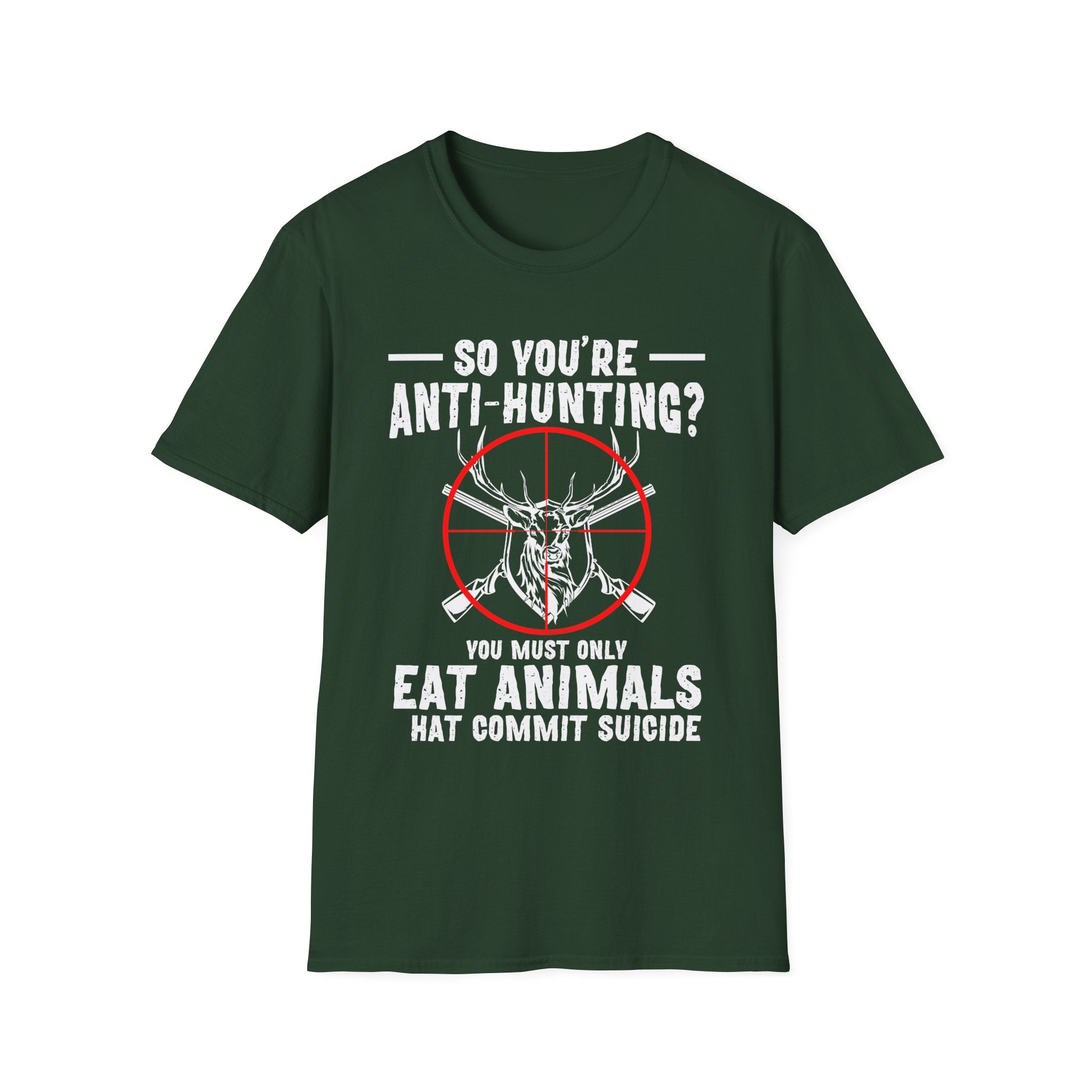 Funny Anti-Hunting T-Shirt | Unisex Softstyle Tee