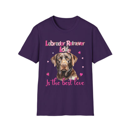 Labrador Love Unisex T-Shirt, Pet Lover Gift, Dog Lover Tee, Cute Dog Merch, Animal Lover Apparel, Perfect for Dog Owners