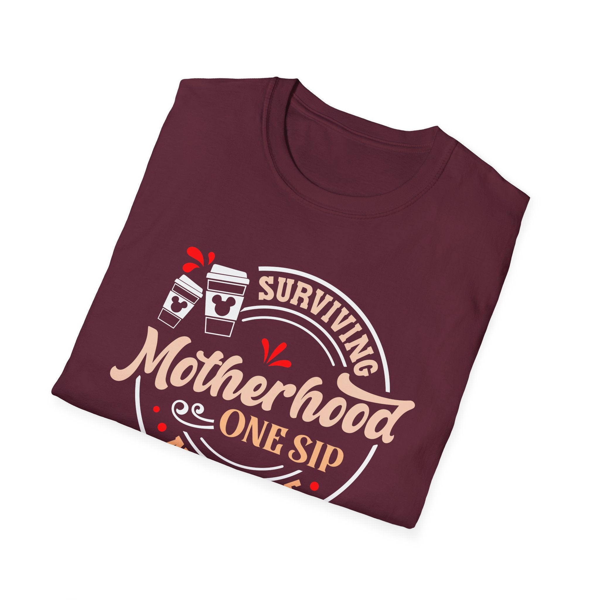 Surviving Motherhood One Sip at a Time Coffee T-Shirt