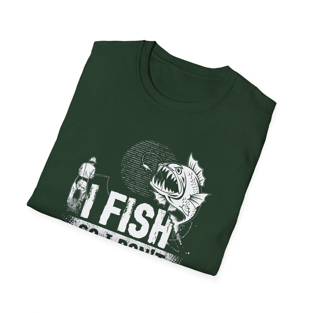 Funny Fishing T-Shirt - "I Fish So I Don't Choke People" - Unisex Softstyle Tee for Anglers