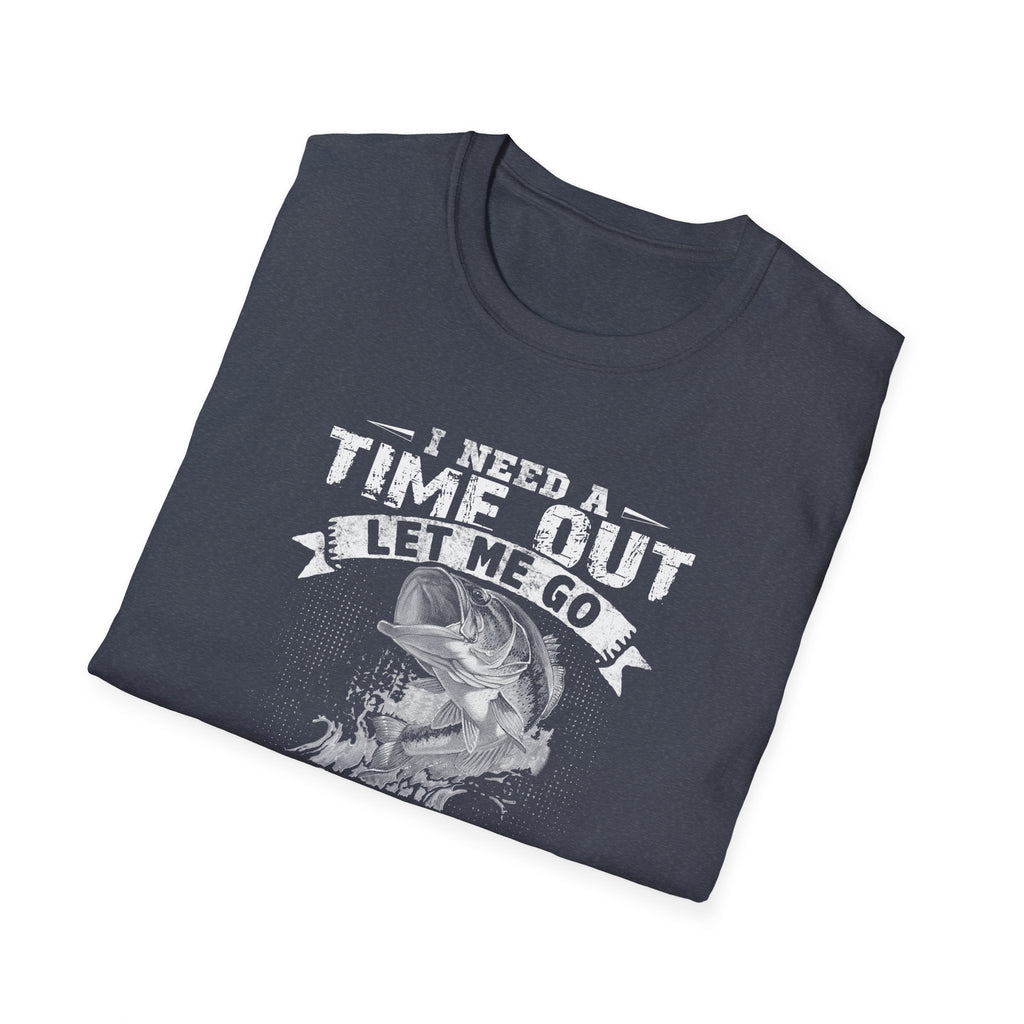 Funny Fishing T-Shirt – "I Need a Time Out, Let Me Go Fishing"