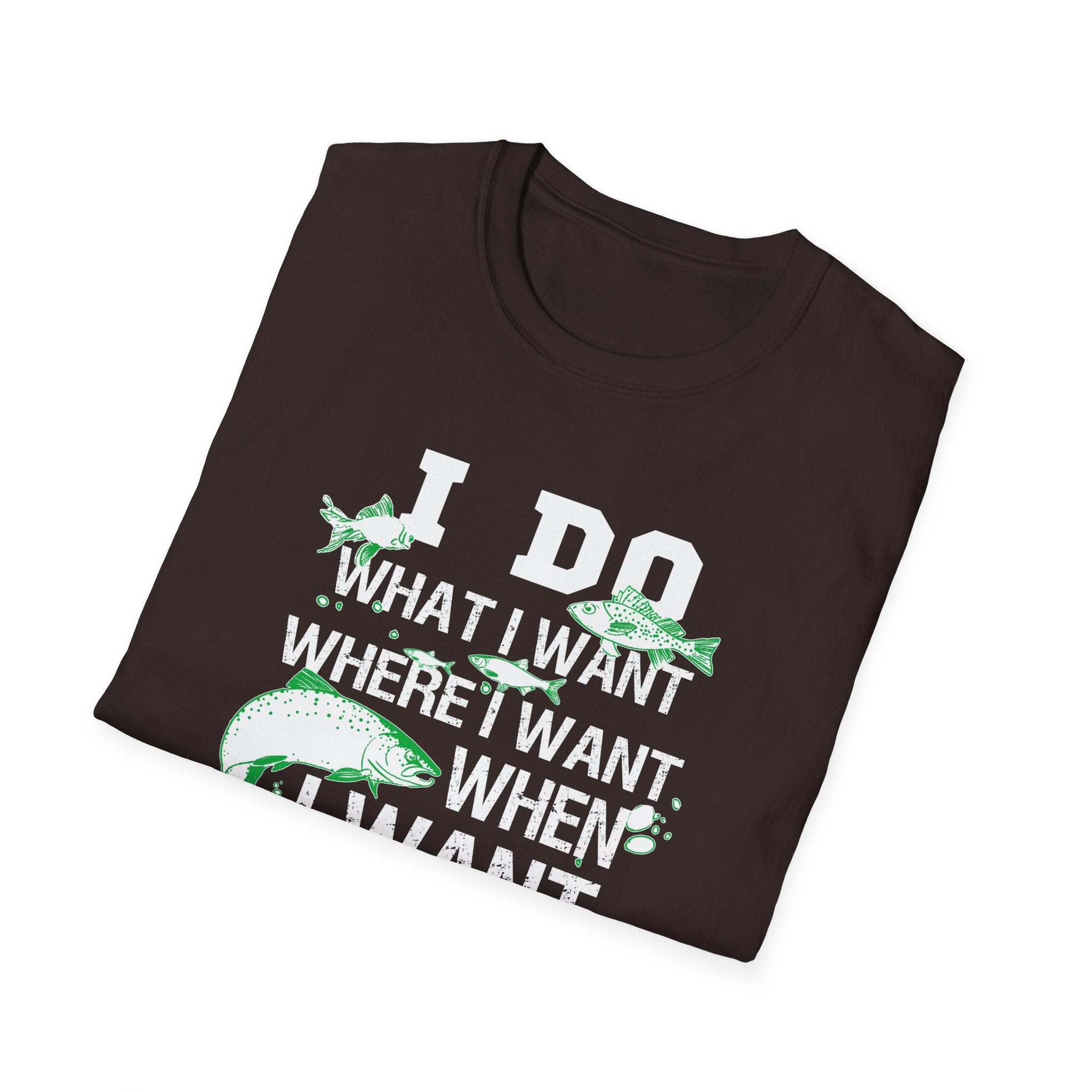 Funny Fishing T-Shirt - 'I Do What I Want When I Want' - Perfect Gift for Anglers