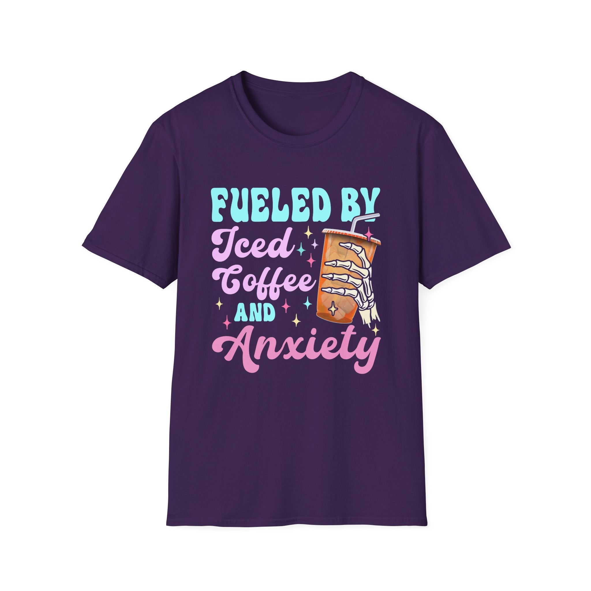 Fueled by Iced Coffee & Anxiety T-Shirt