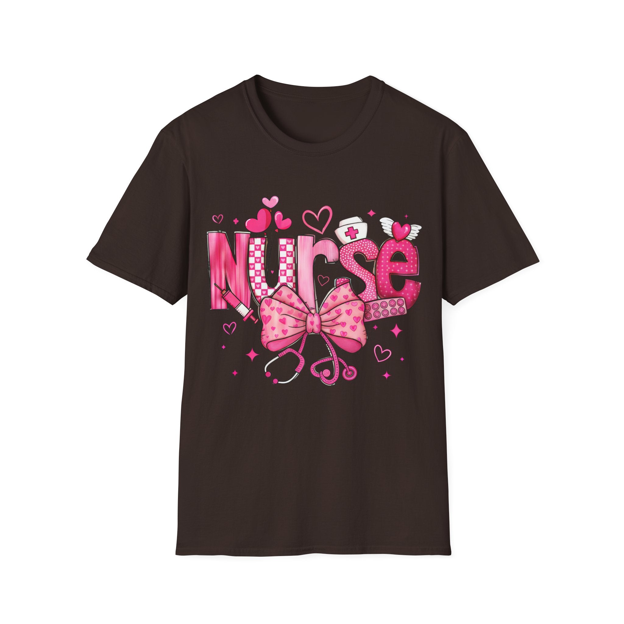 Cute Nurse T-Shirt with Bow Design - Perfect Gift for Healthcare Heroes