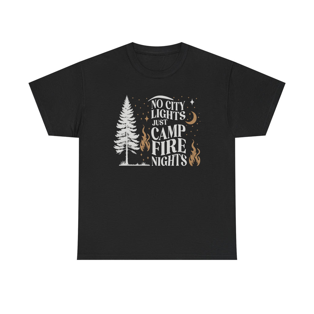 Unisex Campfire Nights Tee, Adventure Shirt, Outdoor Lover's Tee, Nature Apparel, Camping Gift, Fire Pit T-Shirt