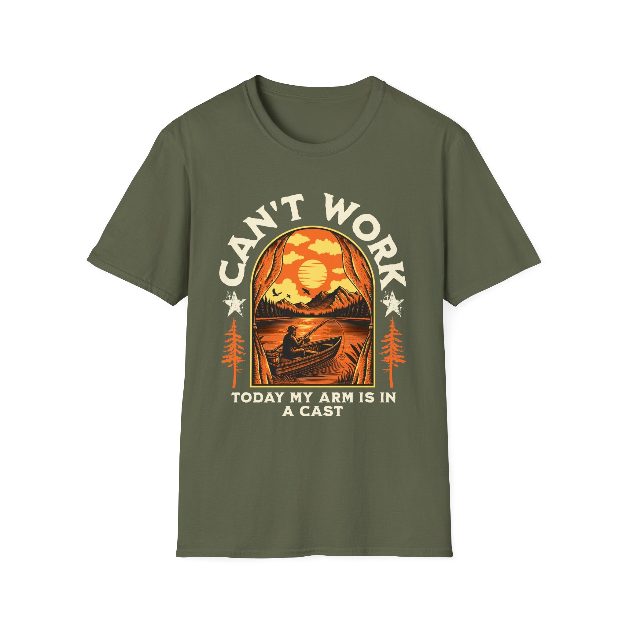 Men's Can't Work Outdoor Vibes T-Shirt - Perfect for Recovery Days