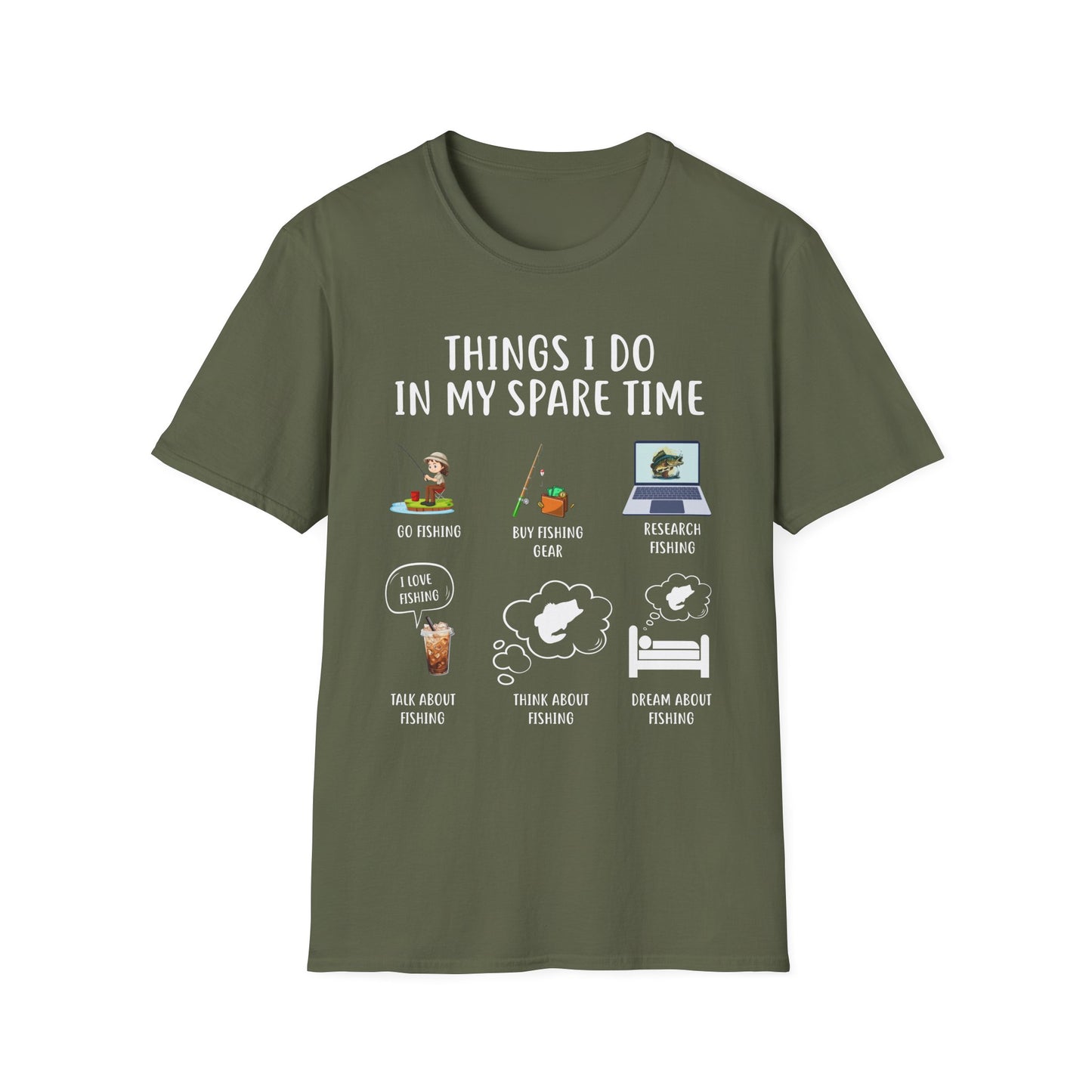 Fishing T-Shirt - "Things I Do in My Spare Time"