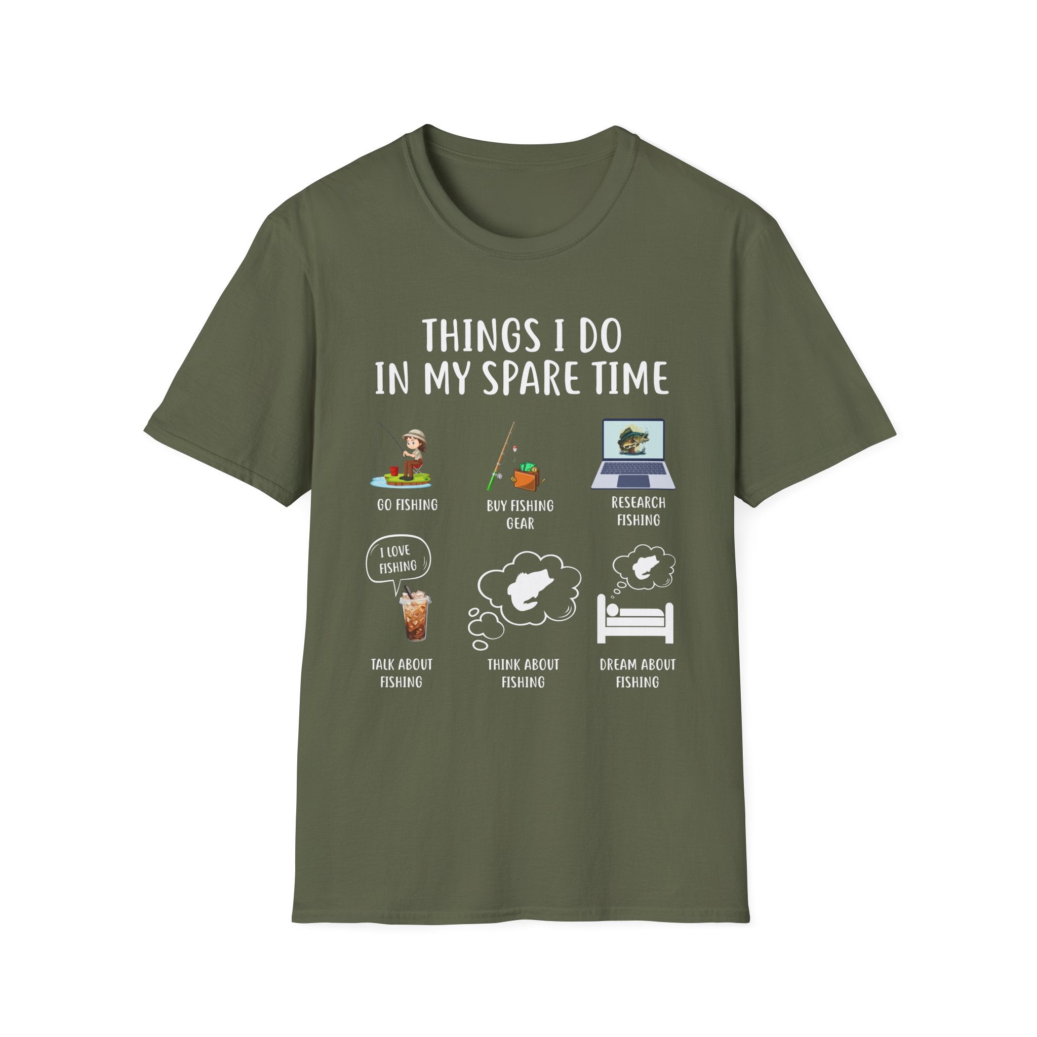 Fishing T-Shirt - "Things I Do in My Spare Time"
