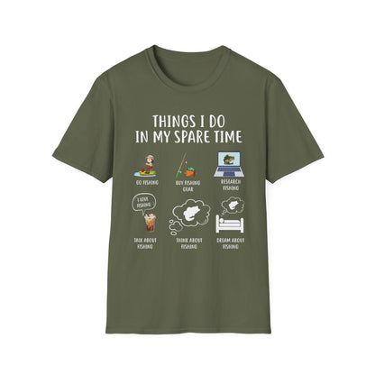Fishing T-Shirt - "Things I Do in My Spare Time"