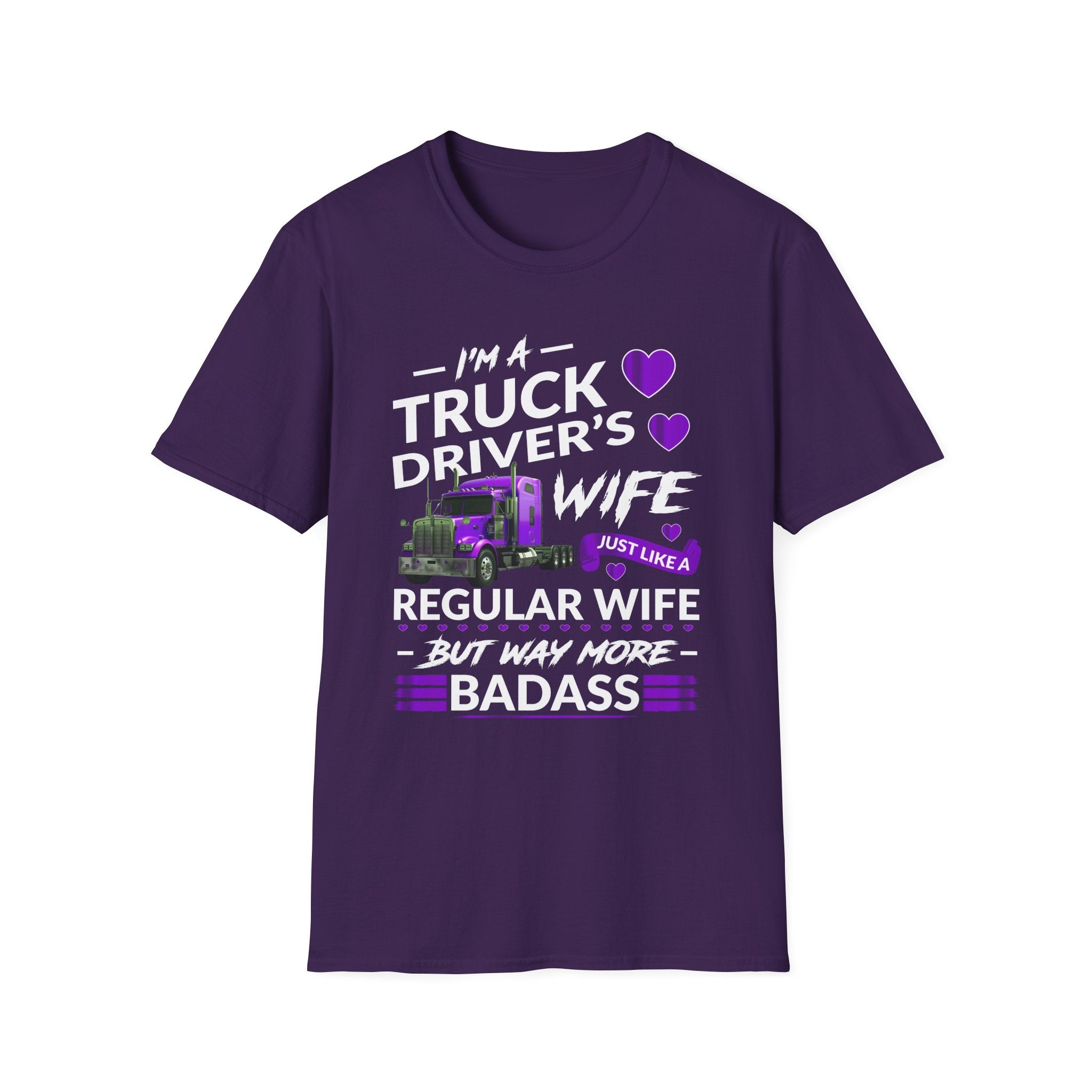 Truck Driver's Wife Tee, Gifts for Truckers, Mother's Day, Birthday, Casual Wear, Express Love