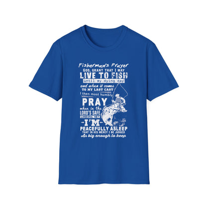 Fisherman's Prayer Unisex Softstyle T-Shirt - For Outdoor Lovers & Anglers