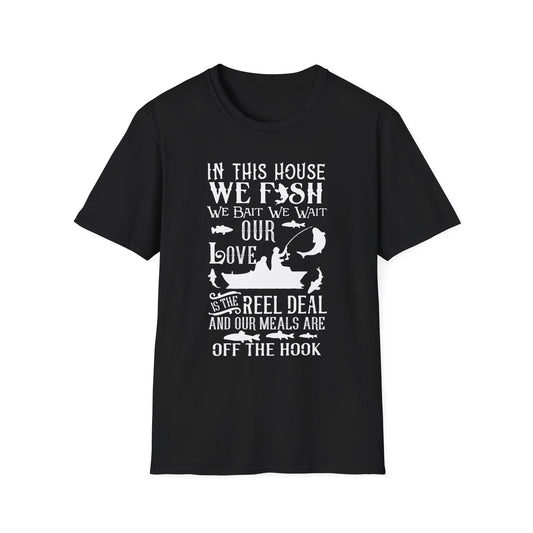 Fishing Love Unisex Softstyle T-Shirt - Perfect Gift for Fishermen