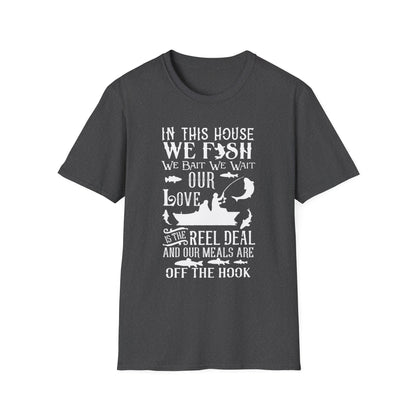 Fishing Love Unisex Softstyle T-Shirt - Perfect Gift for Fishermen