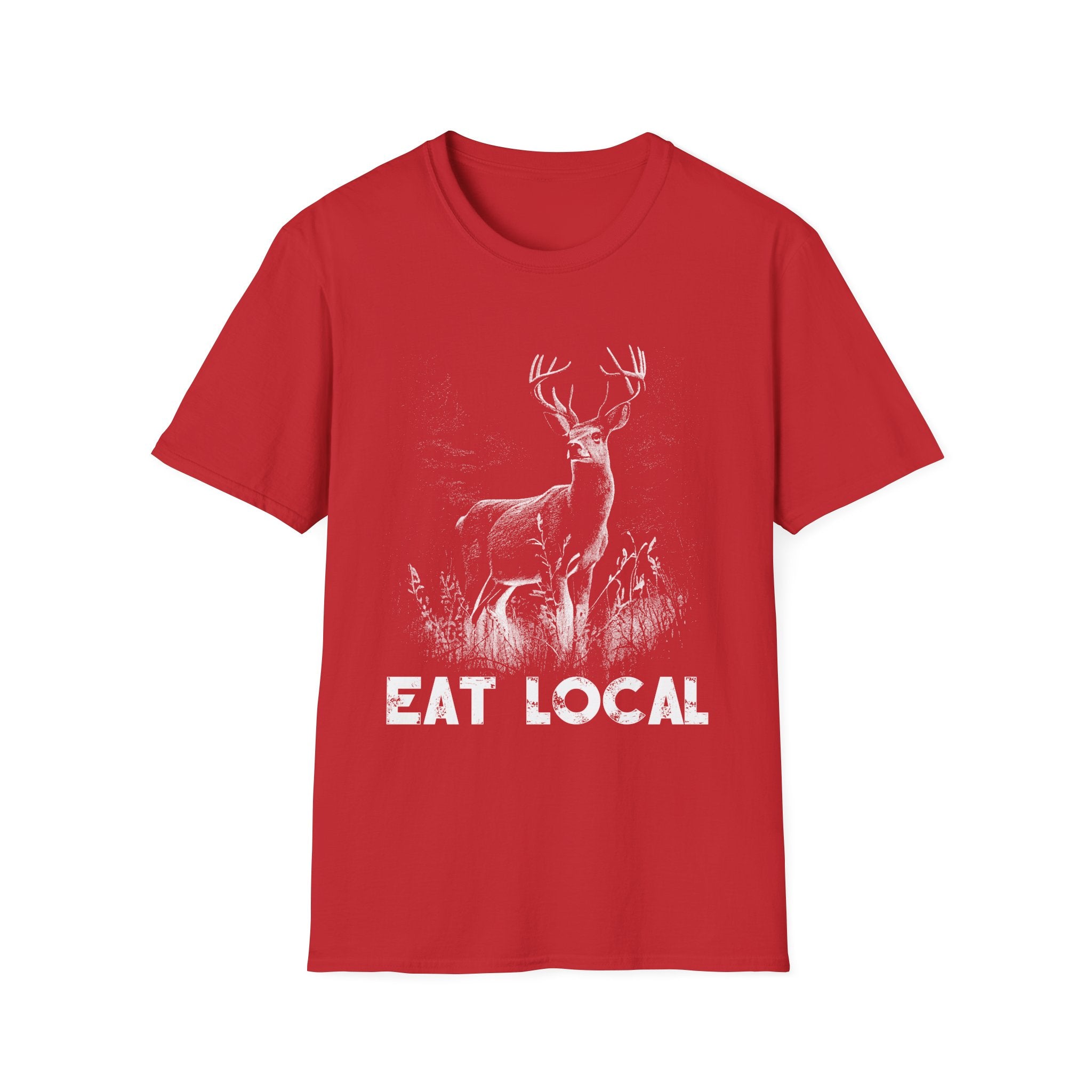 Eat Local Unisex Softstyle T-Shirt - Eco-Friendly Wildlife Tee
