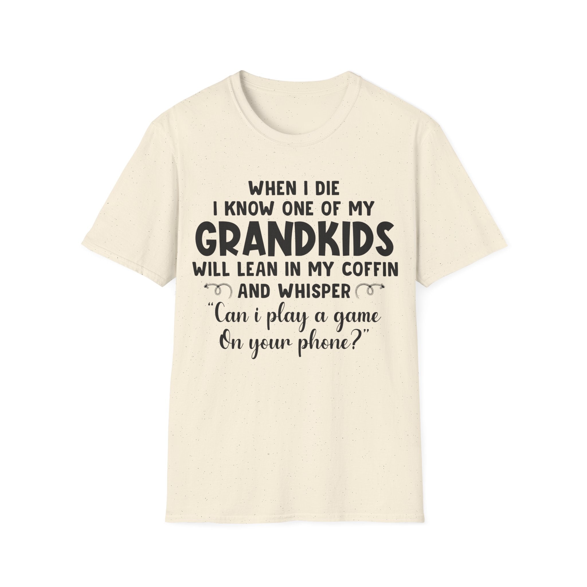Funny Grandkids Quote Unisex Softstyle T-Shirt