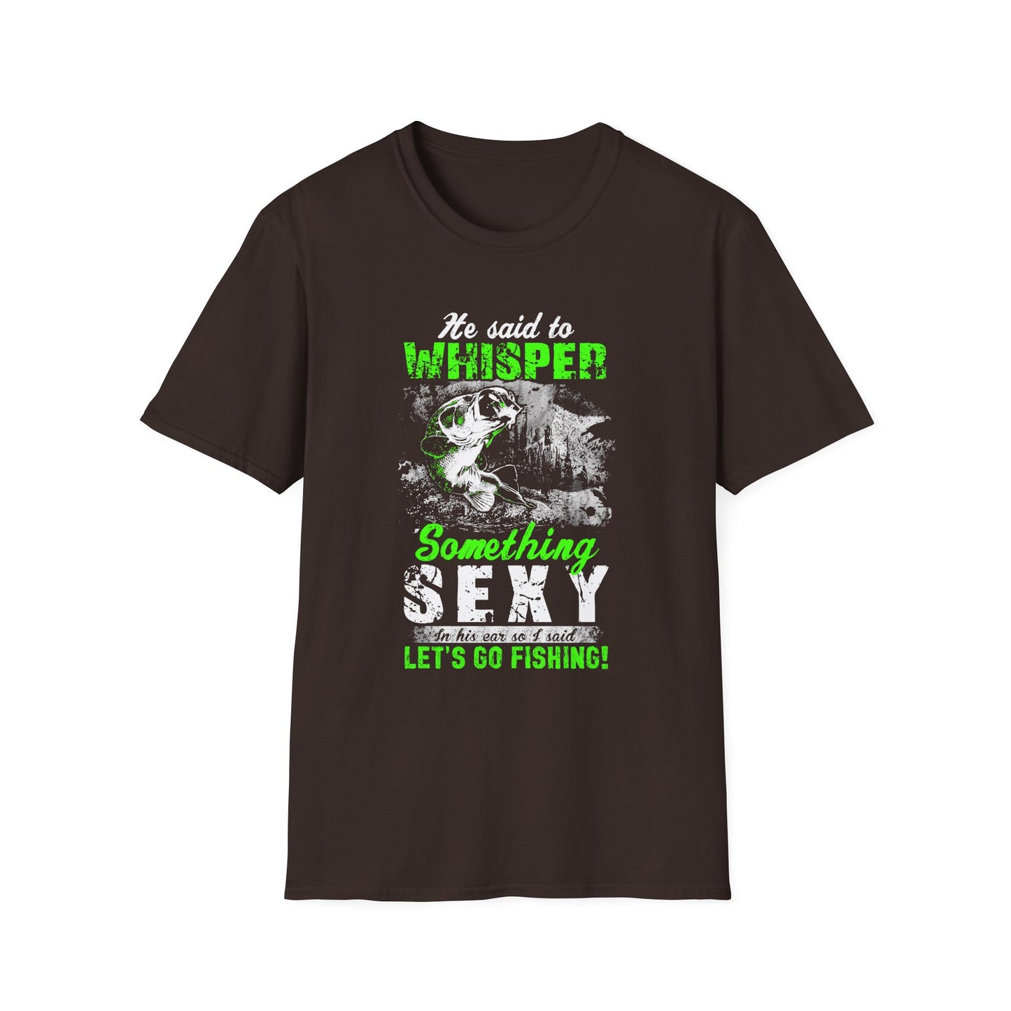Let's Go Fishing Unisex Softstyle T-Shirt - Perfect Gift for Fishing Enthusiasts