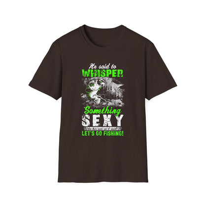 Let's Go Fishing Unisex Softstyle T-Shirt - Perfect Gift for Fishing Enthusiasts