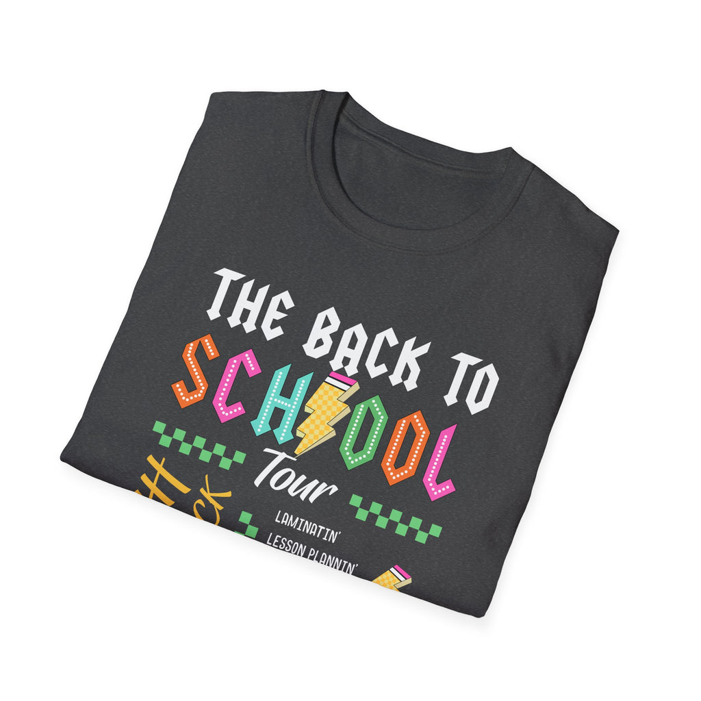 Back to School Tour Unisex T-Shirt, Funny School Tee, Student Gift Shirt, Summer Break Tops, Casual School Wear