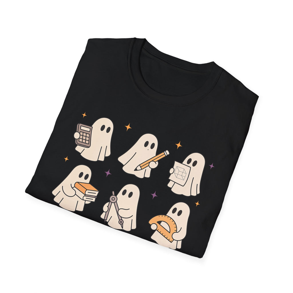 Teacher T-Shirt, Cute Ghost Design, Perfect for Fall, Trick or Teach, Unisex Tee, Gift for Teachers