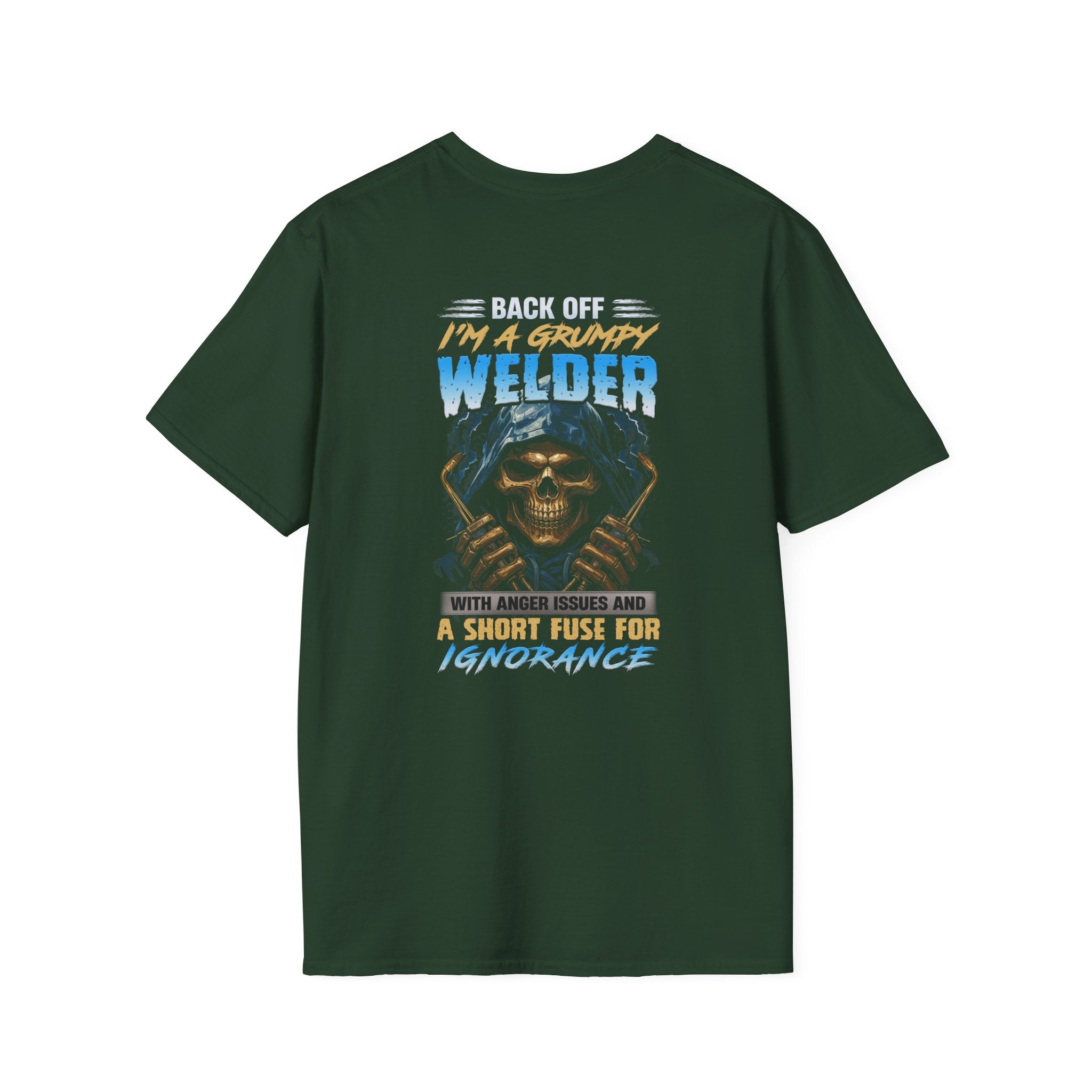 Grumpy Welder T-Shirt | Fun Gift for Welders | Unisex Softstyle Tee for Labor Day, Birthdays, or Just Because