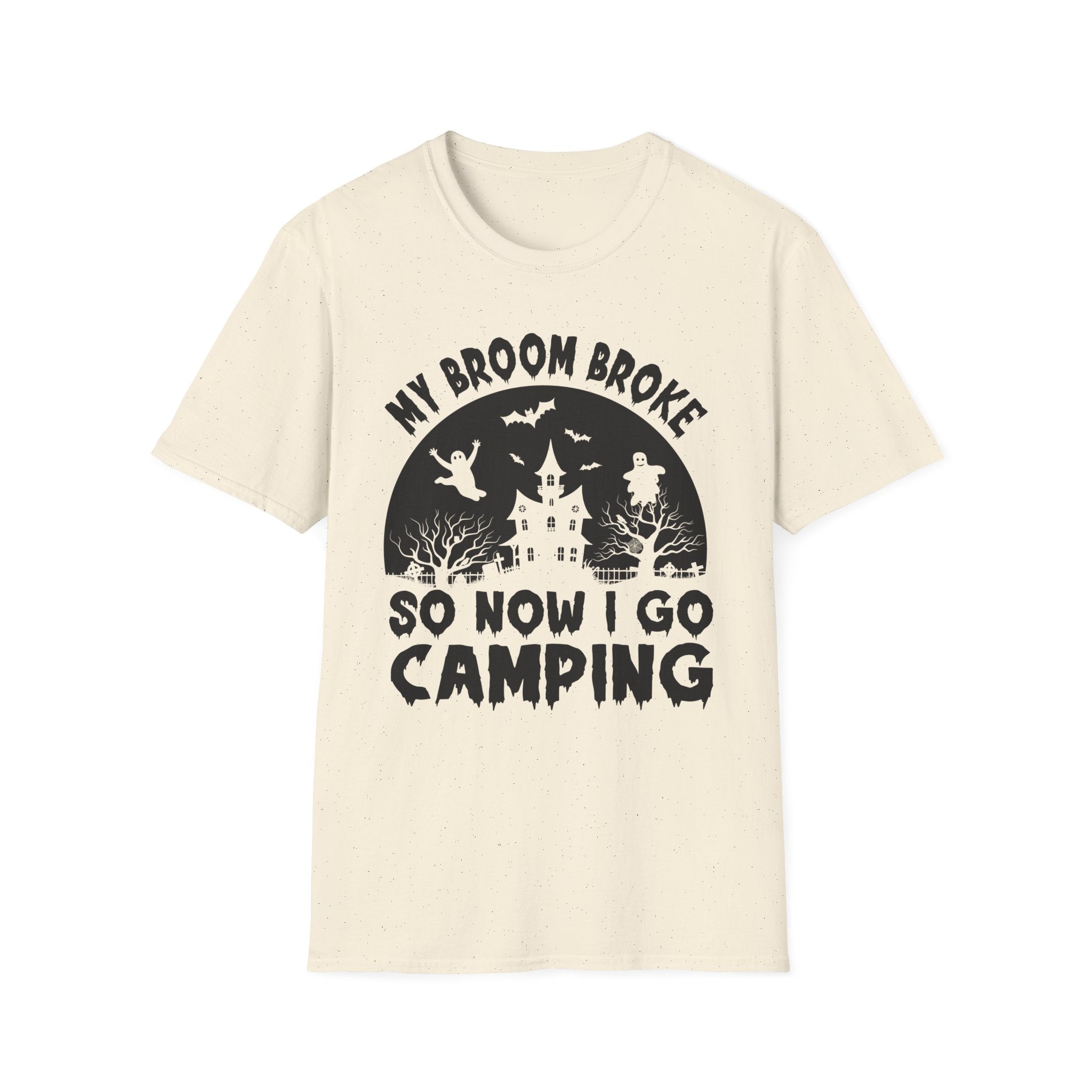 Camping T-Shirt, Spooky Camping Shirt, Outdoor Adventure Apparel, Fall Festival Clothing