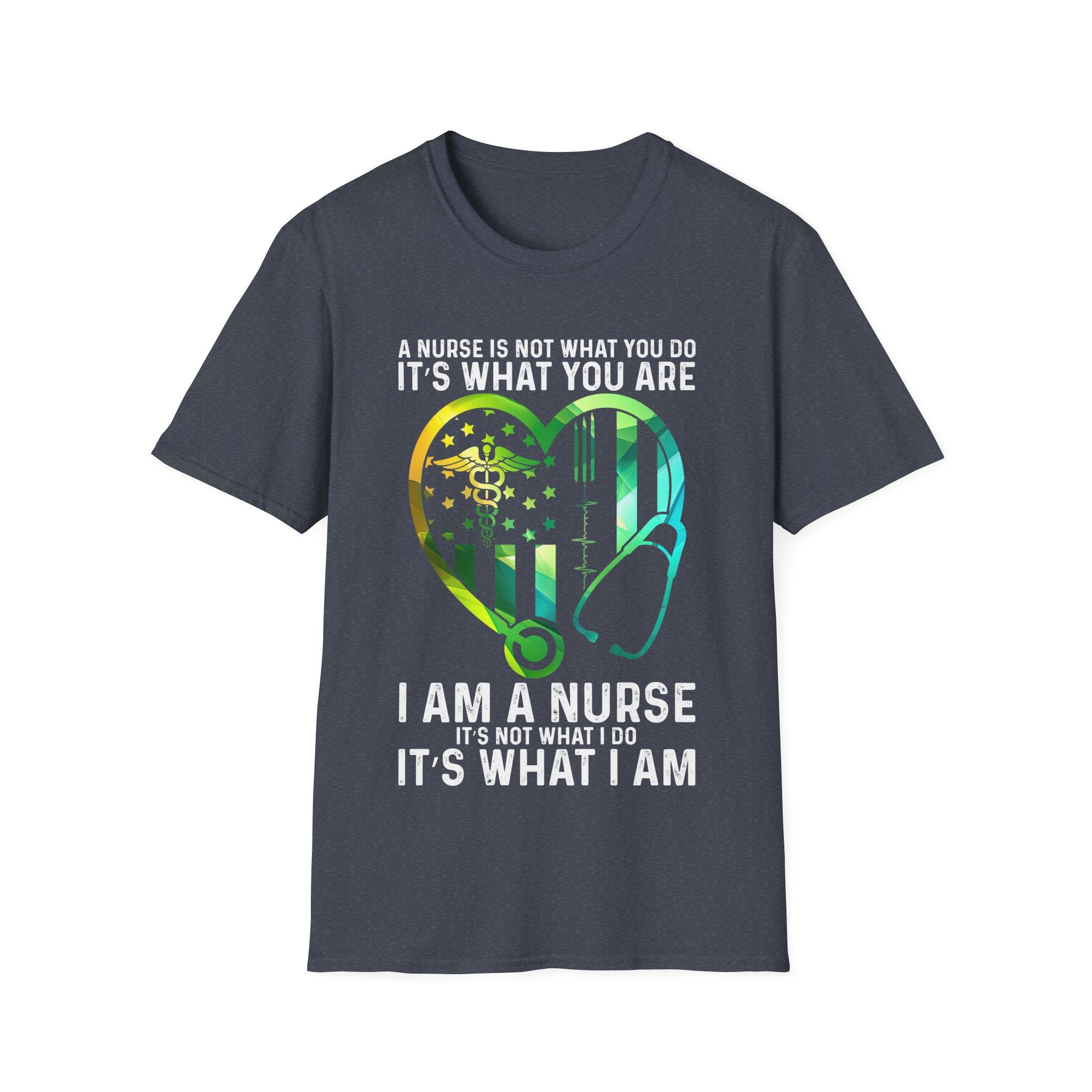 Nurse Pride Heart T-Shirt - It's What I Am - Unisex Softstyle Tee