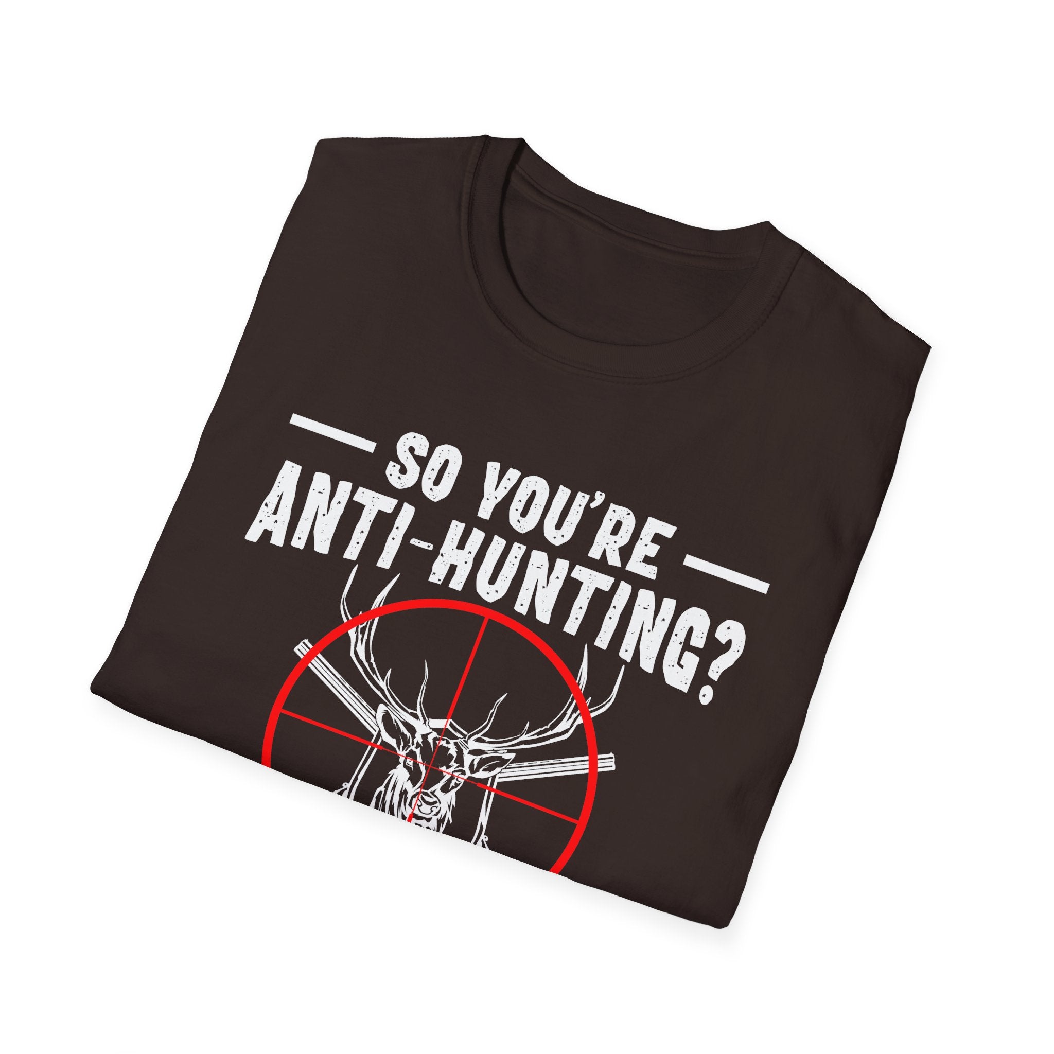 Funny Anti-Hunting T-Shirt | Unisex Softstyle Tee